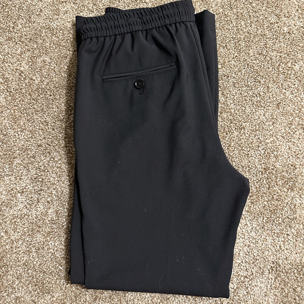 Express Extra Slim Tech Drawstring Dress Pant size 30x30 Black